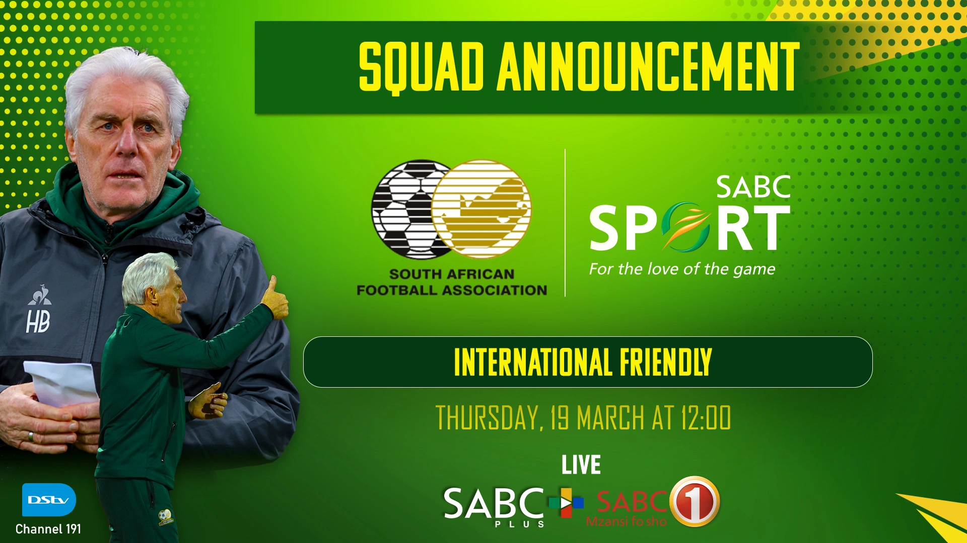 Bafana Bafana Squad Announcement – What to Expect Today
