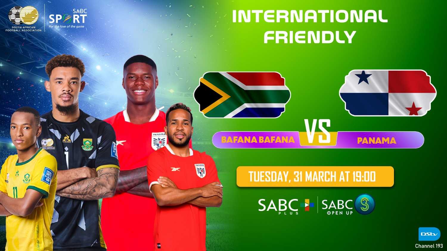 Bafana Bafana vs Panama LIVE: Date, Kick-Off Time, TV Channel & Streaming Details