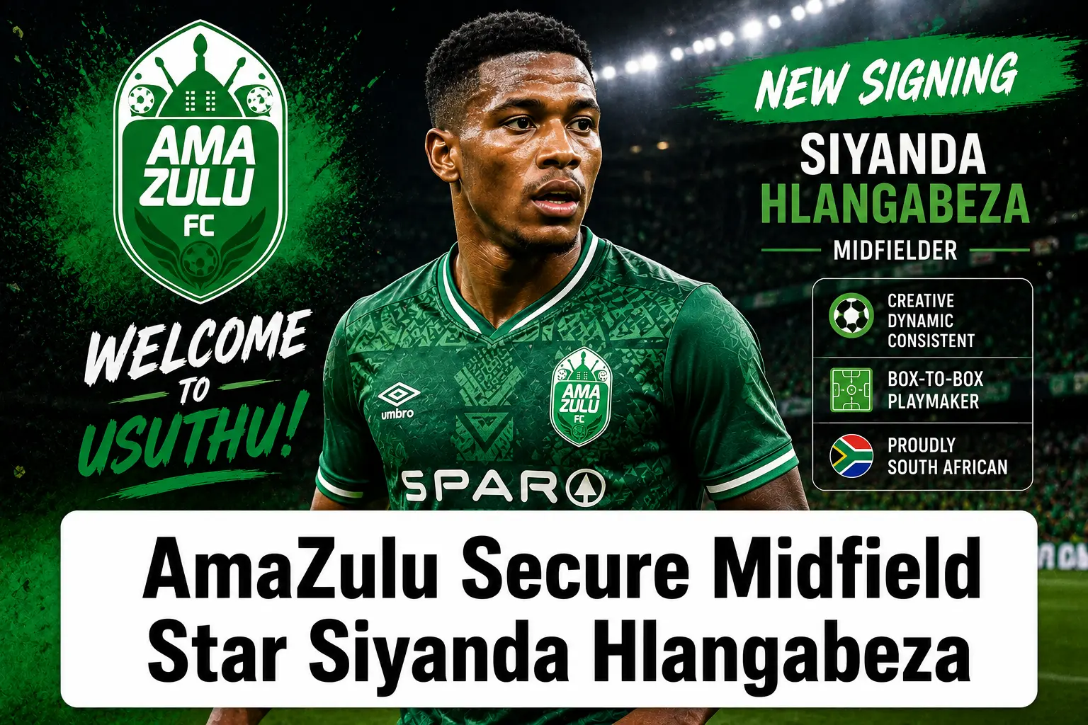 AmaZulu Secure Midfield Star Siyanda Hlangabeza with New Long-Term Contract