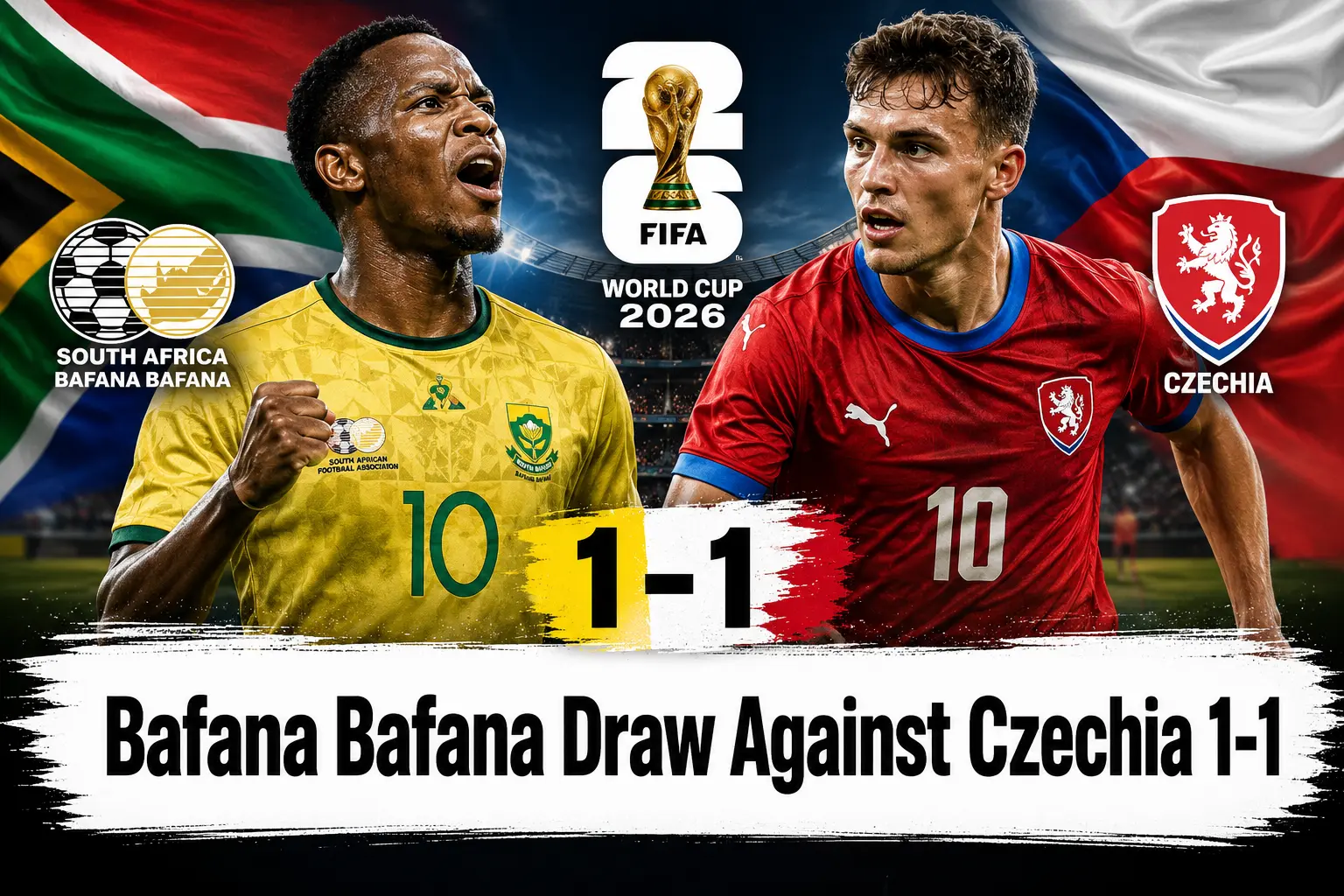 Bafana Bafana Keep World Cup Dream Alive with Fighting Draw Against Czechia