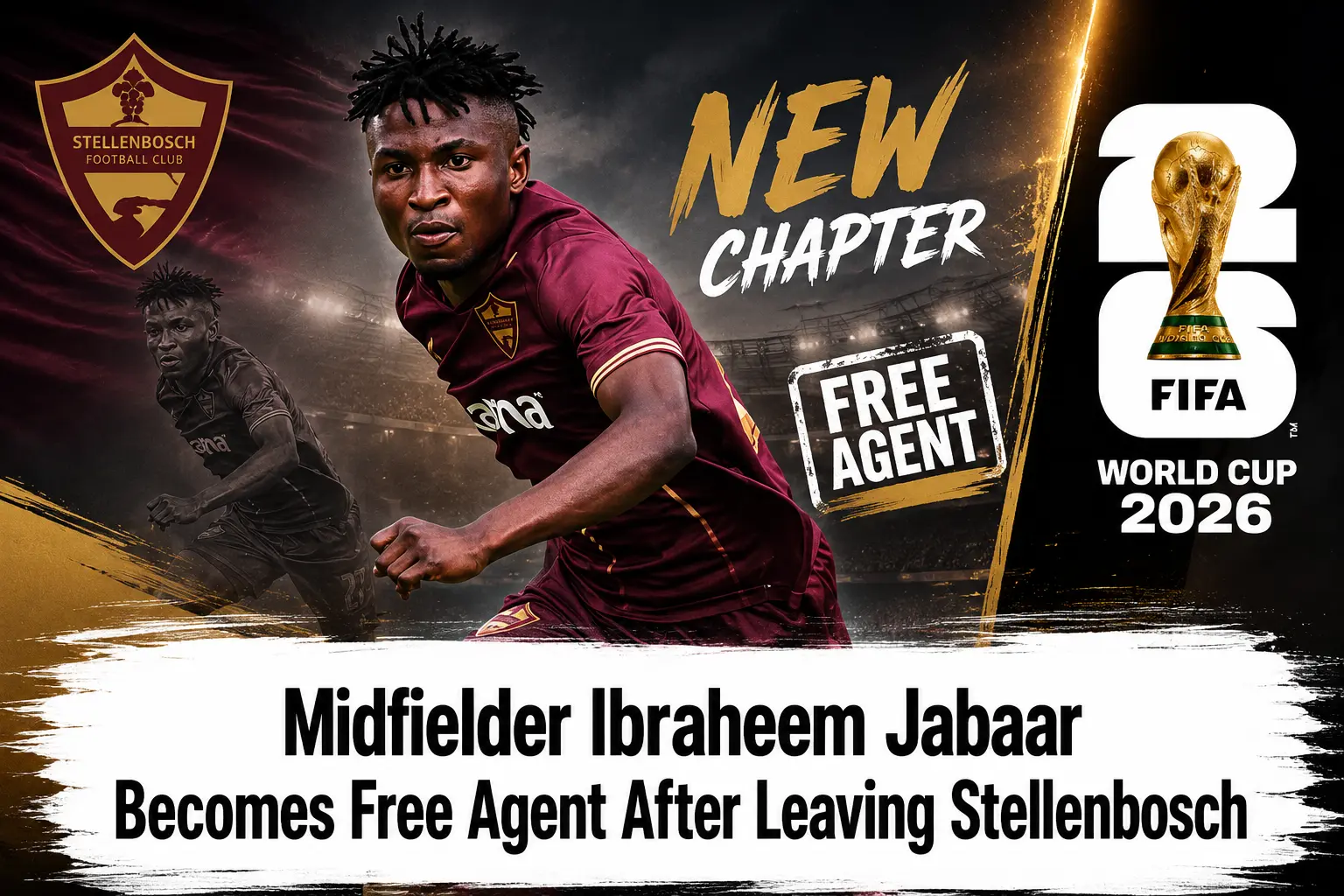 Nigerian Midfielder Ibraheem Jabaar Becomes Free Agent After Leaving Stellenbosch
