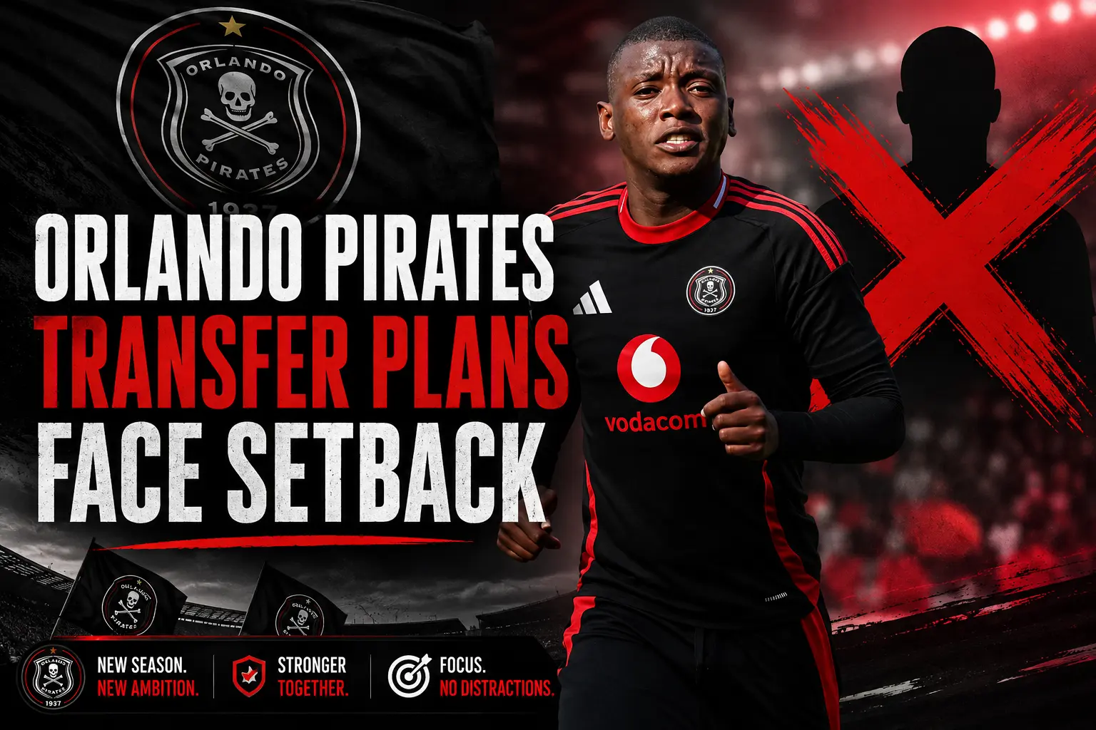 Kabelo Dlamini Says No to Stellenbosch as Orlando Pirates Transfer Plans Face Setback
