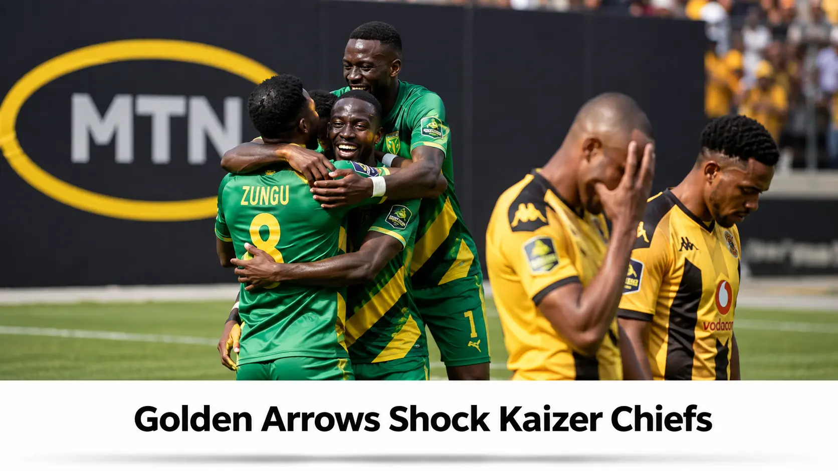 Golden Arrows Shock Kaizer Chiefs to Reach MTN8 Semi-Finals After 1-0 Victory