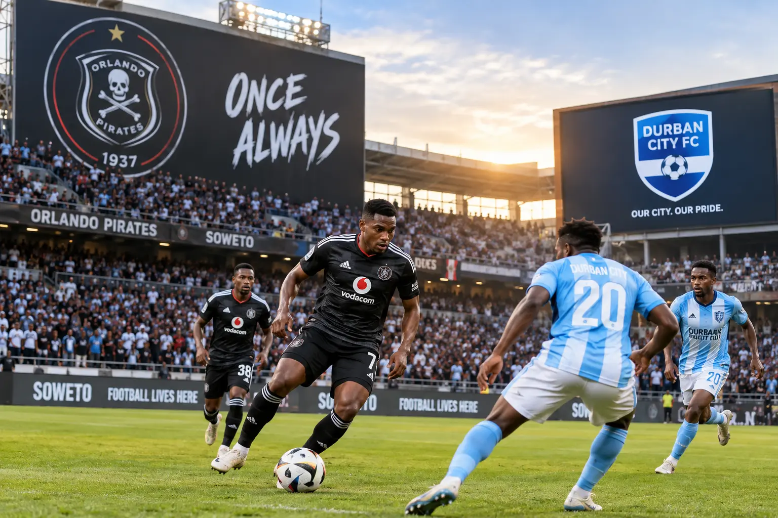 Pirates Put Their Unbeaten Run on the Line Against Durban City Tonight