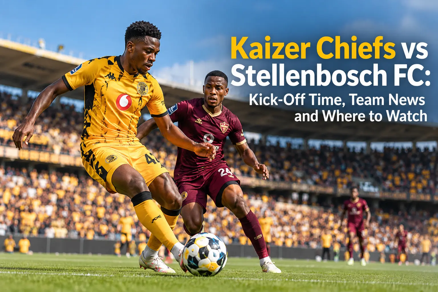 Kaizer Chiefs vs Stellenbosch FC: Kick-Off Time, Team News and How To Watch
